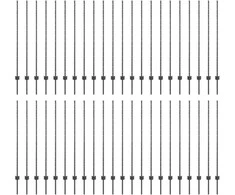 Tvorelės stulpas 44 pcs Pilka 180 cm Plienas