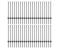 Tvorelės stulpas 44 pcs Pilka 120 cm Plienas