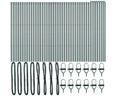 Tvorelės stulpas 52 pcs Žalia 3,2 x 3,2 x 210 cm