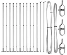 Tvorelių stulpas su betono pamatu 13 vnt. Sidabrinė