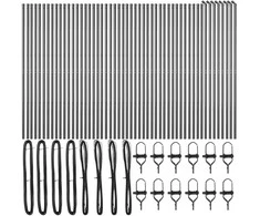 Tvorelės stulpas 52 pcs Pilka 3,2 x 3,2 x 210 cm