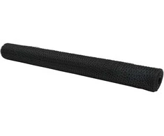 Heksagoninė tvora Pilka 1 x 50 m PVC