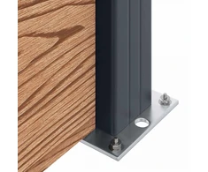 Tvoros rinkinys 175 x 186 cm WPC ir aliuminis Ruda
