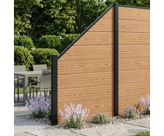 Tvoros rinkinys 95 x 180 cm WPC ir aliuminis Ruda