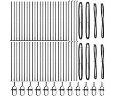 Tvorelės stulpas 52 pcs Pilka 3,2 x 3,2 x 160 cm