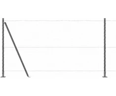 Tvorelės stulpas 52 pcs Pilka 3,2 x 3,2 x 130 cm