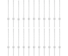 Įmontuotas tvoros stulpas 22 vnt. Sidabrinė 100 cm