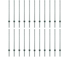 Įmontuotas tvoros stulpas 22 vnt. Žalia 140 cm