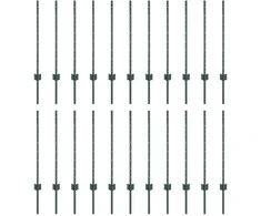 Tvorelės stulpas 22 pcs Žalia 120 cm Plienas