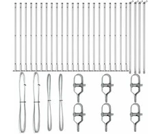 Tvorelės stulpas 26 pcs Pilka 3,2 x 3,2 x 70 cm