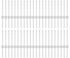 Tvorelės stulpas 44 pcs Sidabro 80 cm Plienas