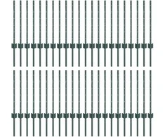 Tvorelės stulpas 44 pcs Žalia 100 cm Plienas