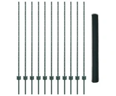 Hexagonal Fence with Post 25 x 1,4 m PVC dengtas plienas Žalia