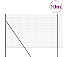 Suvirintas vielos tvora žemės tvirtinimas 10 x 1,5 m Pilka