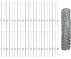 Hexagonal Fence with Post 100 x 0,5 m Galvanizuotas plienas