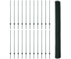 Hexagonal Fence with Post 50 x 1,4 m PVC dengtas plienas Žalia