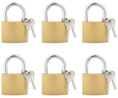 U spyna su raktai 6 pcs Žalvaris Geležis