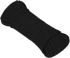 Universali virvė 4 mm 25 m Juoda Poliesteris