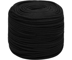Universali virvė 8 mm 50 m Juoda Poliesteris
