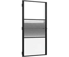 Stiklinės durys Juoda 102,5 x 3,5 x 201,5 cm Aliuminis
