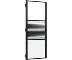 Stiklinės durys Dryžuotas Juoda 83 x 3,5 x 201,5 cm Aliuminis