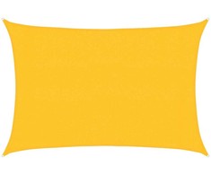 Uždanga nuo saulės, geltonos spalvos, 3x4,5m, HDPE, 160g/m²