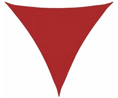 Uždanga nuo saulės, raudonos spalvos, 5x5x5m, HDPE, 160g/m²