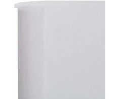 Uždanga nuo vėjo, balta, 400x120cm, audinys, 3 plokštės