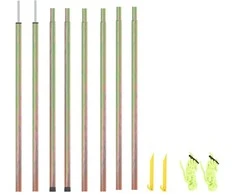 Uždangos nuo saulės stulpai, 2vnt., 200cm, plienas