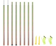 Uždangos nuo saulės stulpai, 2vnt., 250cm, plienas