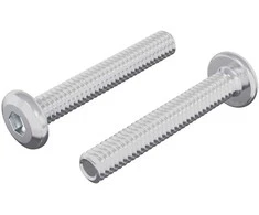 Užrakinimo varžtas Paprastas 2 pcs Sidabro M6 x 35 mm Plienas
