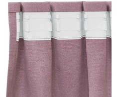 Užtemdymo užuolaidos 2 pcs Tamsiai rožinė 140 x 260 cm Aksomas