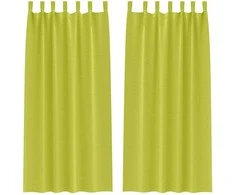 Užuolaidos su žiedais, blokuojančios šviesą 2 pcs Žalia