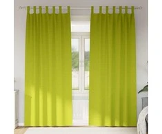 Užuolaidos su žiedais, blokuojančios šviesą 2 pcs Žalia