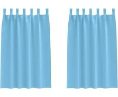 Užuolaidos su žiedais, blokuojančios šviesą 2 pcs