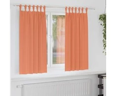 Užuolaidos su žiedais, blokuojančios šviesą 2 pcs Terakotos