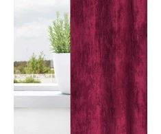 Aksominio tipo užuolaidos 2 pcs Vyno raudonumo 245 x 140 cm