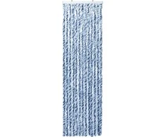 Užuolaida nuo vabzdžių, mėlyna ir balta, 118x220cm, šenilis