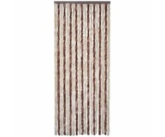 Užuolaida nuo vabzdžių, smėlio ir ruda, 56x200cm šenilis