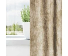 Aksominio tipo užuolaidos 2 pcs Kreminė 225 x 140 cm Aksomas