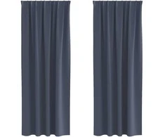 Užuolaidos su žiedais, blokuojančios šviesą 2 pcs Antracitas