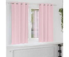 Užuolaidos su žiedais, blokuojančios šviesą 2 pcs