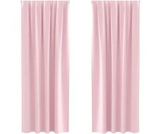 Užuolaidos su žiedais, blokuojančios šviesą 2 pcs