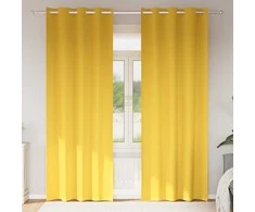 Užuolaidos su žiedais, blokuojančios šviesą 2 pcs