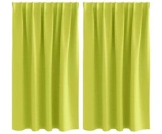 Užuolaidos su žiedais, blokuojančios šviesą 2 pcs Žalia