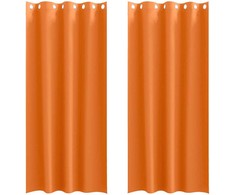 Užuolaidos su žiedais, blokuojančios šviesą 2 pcs
