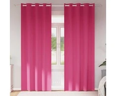 Užuolaidos su žiedais, blokuojančios šviesą 2 pcs