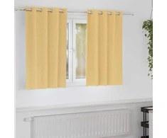 Užuolaidos su žiedais, blokuojančios šviesą 2 pcs Smėlio