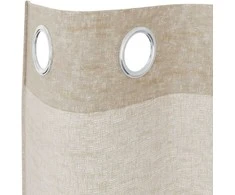 Voile Užuolaida 2 pcs Smėlio 225 x 140 cm Poliesteris