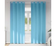 Užuolaidos su žiedais, blokuojančios šviesą 2 pcs